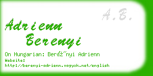 adrienn berenyi business card